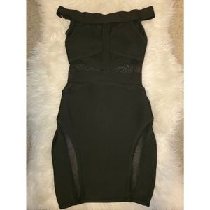 Black bandage dress